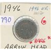 Image 1 : 1946 ARROWHEAD CANADIAN FIVE CENT PIECE