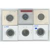 Image 2 : 1951, 1953 SF, 1953 NSF, 1966 DD, 1967, 2005 CANADIAN 5 CENT PIECES