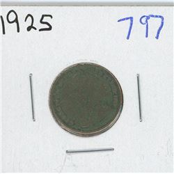 1925 CANADIAN ONE CENT PIECE