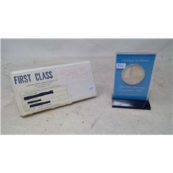 1945-1970 SOLID STERLING SILVER - UN 25TH ANNIVERSARY COMMEMORATIVE MEDAL