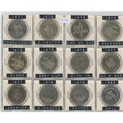 1971-1980 CALGARY STAMPEDE SET *12 COINS*