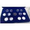 Image 2 : 1992 CANADA 125 COIN SET - WITH PROVINCIAL COMMEMORATIVE COINS IN BLUE VELVET CASE