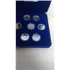 Image 4 : 1992 CANADA 125 COIN SET - WITH PROVINCIAL COMMEMORATIVE COINS IN BLUE VELVET CASE