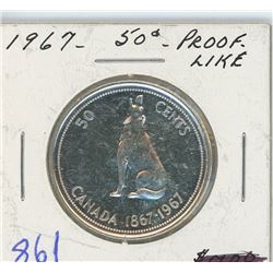 1967 PROOF LIKE 50 CENT PIECE