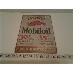 MOBILOIL TIN SIGN (REPRO)