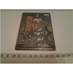 MOTORCYCLE TIN SIGN EMBOSSED (REPRO)