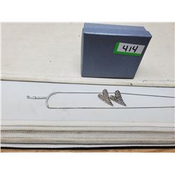 BLING NECKLACE AND EARRINGS (NEW)