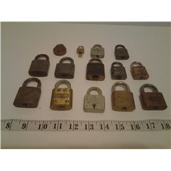 ASSORTED VINTAGE LOCKS YALE, REESE, SLAYCO, ETC.