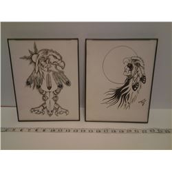 2X NATIVE AMERICAN PRINTS (ONE BY ANDREW STIMSON)