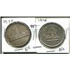 Image 1 : 1939, 1949 GEORGE VI CANADIAN SILVER DOLLARS
