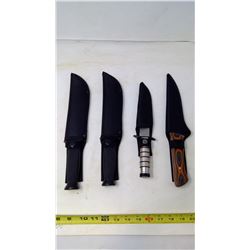 4 Assorted Knives