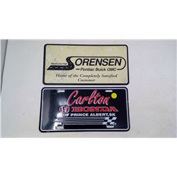 10 Vintage License Plates