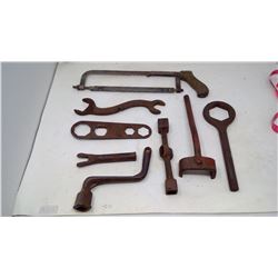 Saw and Assorted Wrenches