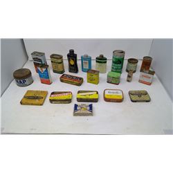 Medicine Containers and Other Assorted Small Tins