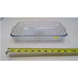 Small Fire King Casserole Dish - Chip on Handle