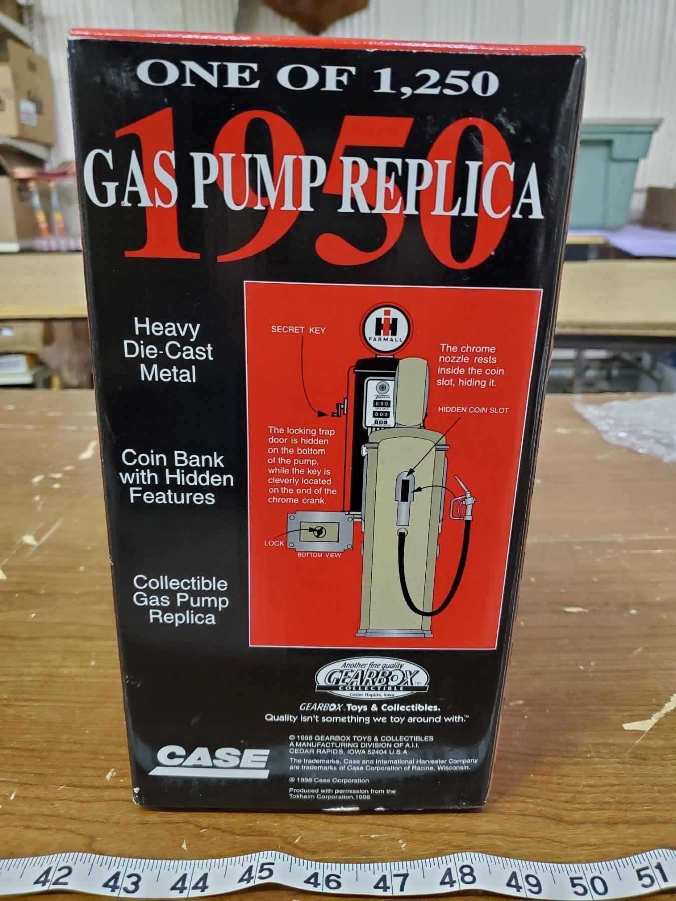 NIB LIMITED EDITION TOKHEIM IH GAS PUMP (1 OF 1250 MADE)