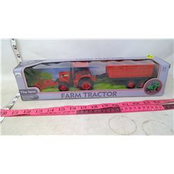 Red Tractor and Trailer