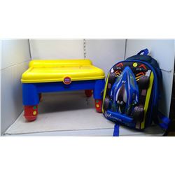 Race Car and Kids Art Table