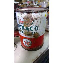 5 GALLON TEXACO PAIL