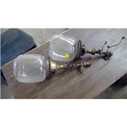 2 PRE-ELECTRICITY COLEMAN LAMPS (BOTH STAMPED COLEMAN WITH SUNRISE)