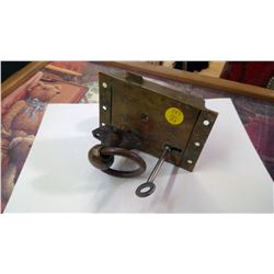 BRASS DOOR SET W/ KEY