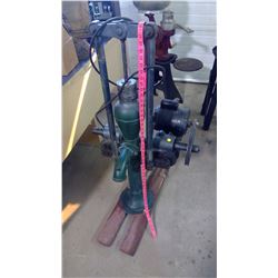 PUMP JACK W/ ELECTRIC MOTOR (BAKER MF. G CO. 3/4 HP, EVANSVILLE, WI)