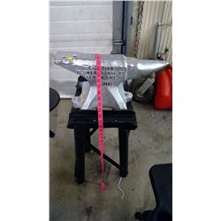 CANADIAN BLOWER FORGE CO. ANVIL ON STAND FROM BERLIN, ONTARIO