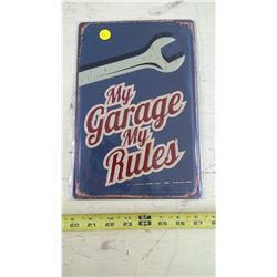TIN SIGN - REPRODUCTION