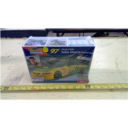 JOHN DEERE PLASTIC RACE CAR MODEL