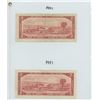 Image 2 : 2X 1954 BANK OF CANADA TWO DOLLAR BILLS