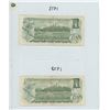 Image 2 : 2X 1973 BANK OF CANADA ONE DOLLAR BILLS