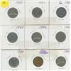 Image 1 : 8X 1940'S-50'S CANADIAN NICKELS, 1X 1942 TOMBAC