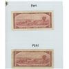Image 2 : TWO CANADIAN 1954 TWO DOLLAR BILLS