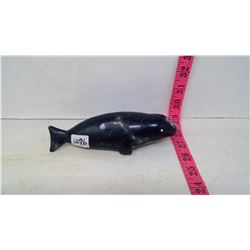 Inuit Sculpture Stone Whale