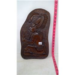 Black Mahoganey Mayan Priest Woodcarving