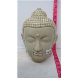 Celadon Jade, Green Ceramic Buddha Head