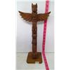 Image 1 : Woodcarving Totem Pole, B.C. of Cedar Wood