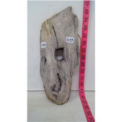 Woodcarving  Mask - Trickster Face - Driftwood