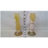 Image 2 : Onyx Stone Carved Candle Holders - Set of 2