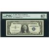 Image 1 : 1957 $1 Low Serial Silver Certificate PMG 67EPQ