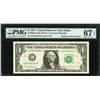 Image 1 : 2017 $1 Radar Serial Federal Reserve Note PMG 67EPQ