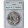 Image 1 : 1904-O $1 Morgan Silver Dollar Coin PCGS MS63 Old Green Rattler