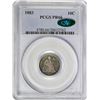 Image 2 : 1883 Proof Seated Liberty Dime Coin Arrows PCGS PR66 CAC Amazing Toning