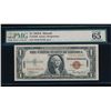 Image 1 : 1935A $1 Hawaii Silver Certificate PMG 65EPQ