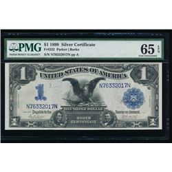 1899 $1 Black Eagle Silver Certificate PMG 65EPQ