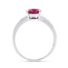 Image 4 : 14KT White Gold 1.95ct Ruby and Diamond Ring