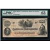 Image 1 : 1862-63 $100 Confederate States of America Note PMG 63