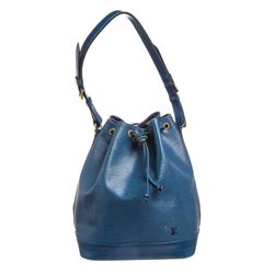 Louis Vuitton Blue Epi Leather Noe GM Drawstring Shoulder Bag