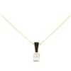 Image 2 : 0.30 ctw Diamond Solitaire Pendant with Chain - 14KT Yellow Gold