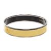 Image 3 : Hermes Yellow Narrow Caleche Bangle Bracelet